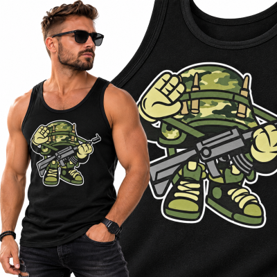 TANK TOP ANIMOWANY  SOLIDER